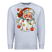 Heather Grey santa with little christmas Premium Sweatshirt - AdoDesignShop
