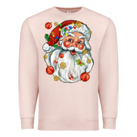 Pale Pink santa with little christmas Premium Sweatshirt - AdoDesignShop