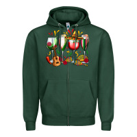 Sports Green mexico wine glasses Zipper Hoodie - Zillion Design Studio