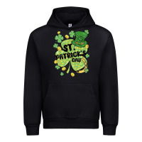 Black st. patrick's day shamrock Urban Hoodie - MaliasSmallBusiness