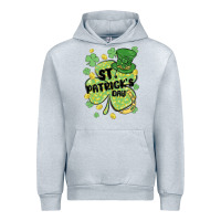 Heather Grey st. patrick's day shamrock Urban Hoodie - MaliasSmallBusiness