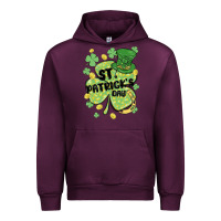 Mauve Wine st. patrick's day shamrock Urban Hoodie - MaliasSmallBusiness