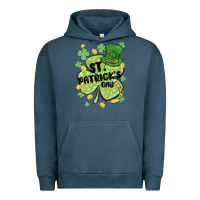 Pigment Midnight Navy st. patrick's day shamrock Urban Hoodie - MaliasSmallBusiness