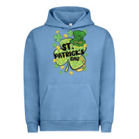 Pigment Pebble Blue st. patrick's day shamrock Urban Hoodie - MaliasSmallBusiness