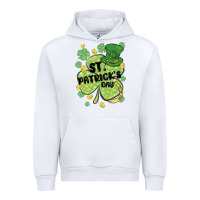 White st. patrick's day shamrock Urban Hoodie - MaliasSmallBusiness