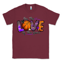 Burgundy for the love of the game basketball Classic Tee - Zillion Design Studio