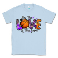 Dusty Blue for the love of the game basketball Classic Tee - Zillion Design Studio