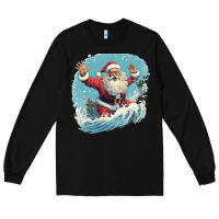 Black happy santa Long Sleeve Tee - Unal Design
