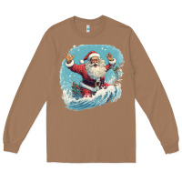 Toasted Coconut happy santa Long Sleeve Tee - Unal Design