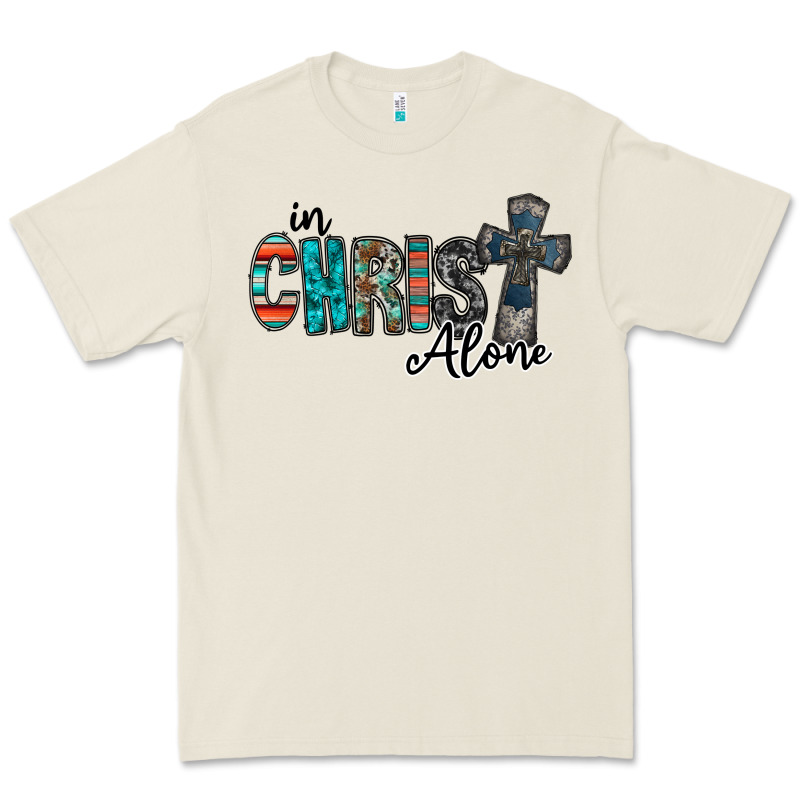 In Christ Alone Premium Tee by RacoonDesign | Teevron