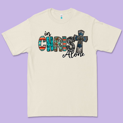 In Christ Alone Premium Tee Designed By Racoondesign