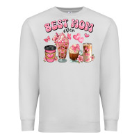 Dove Grey best mom ever floral coffee cups Premium Sweatshirt - JahusDesignShop