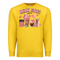 Lemon best mom ever floral coffee cups Premium Sweatshirt - JahusDesignShop