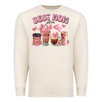 Sandshell best mom ever floral coffee cups Premium Sweatshirt - JahusDesignShop