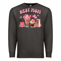 Smoke best mom ever floral coffee cups Premium Sweatshirt - JahusDesignShop