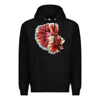 Black Betta Fish Premium Hoodie - LillyAllenDesigns