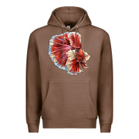 Chestnut Betta Fish Premium Hoodie - LillyAllenDesigns