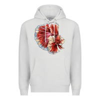Dove Grey Betta Fish Premium Hoodie - LillyAllenDesigns