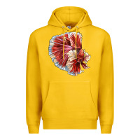 Lemon Betta Fish Premium Hoodie - LillyAllenDesigns