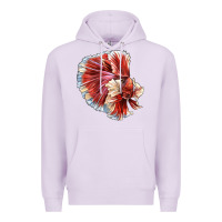 Lilac Betta Fish Premium Hoodie - LillyAllenDesigns