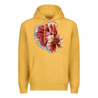 Mustard Betta Fish Premium Hoodie - LillyAllenDesigns
