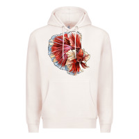 Pale Pink Betta Fish Premium Hoodie - LillyAllenDesigns