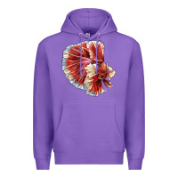 Purple Betta Fish Premium Hoodie - LillyAllenDesigns