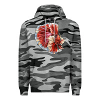Slate Camo Betta Fish Premium Hoodie - LillyAllenDesigns