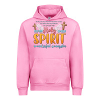 Fuchsia Pink holy spirit wonderful counselor Urban Hoodie - MaliasSmallBusiness