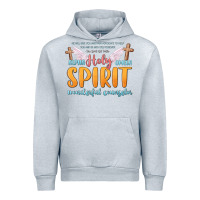 Heather Grey holy spirit wonderful counselor Urban Hoodie - MaliasSmallBusiness