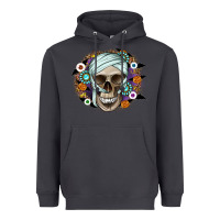 Smoke Halloween Skeleton Heavyweight Hoodie - CowhideDigitalArt
