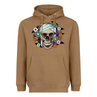 Toasted Coconut Halloween Skeleton Heavyweight Hoodie - CowhideDigitalArt