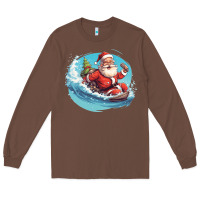 Chestnut surf happy santa Long Sleeve Tee - Unal Design