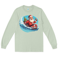 Matcha surf happy santa Long Sleeve Tee - Unal Design
