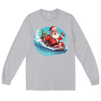Moon Dust surf happy santa Long Sleeve Tee - Unal Design