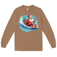 Toasted Coconut surf happy santa Long Sleeve Tee - Unal Design