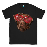 Black labrador retriever with love glass Classic Tee - RanaPortraitStore