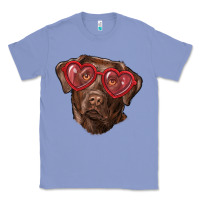Colony Blue labrador retriever with love glass Classic Tee - RanaPortraitStore