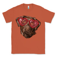 Copper labrador retriever with love glass Classic Tee - RanaPortraitStore