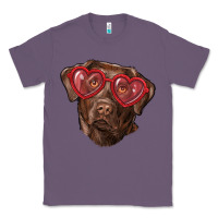 Lavender labrador retriever with love glass Classic Tee - RanaPortraitStore