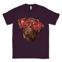 Plum labrador retriever with love glass Classic Tee - RanaPortraitStore