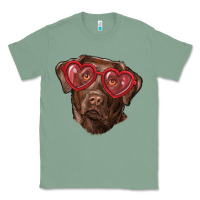 Sage labrador retriever with love glass Classic Tee - RanaPortraitStore