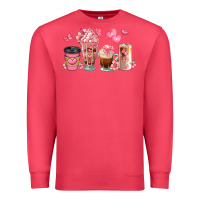 Cardinal floral coffee cups Premium Sweatshirt - JahusDesignShop
