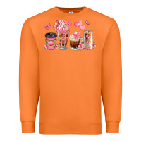 Carrot floral coffee cups Premium Sweatshirt - JahusDesignShop
