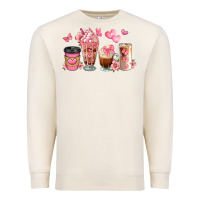 Sandshell floral coffee cups Premium Sweatshirt - JahusDesignShop