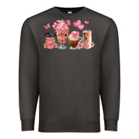 Smoke floral coffee cups Premium Sweatshirt - JahusDesignShop