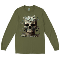 Army Green bad money Long Sleeve Tee - Unal Design