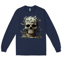 Navy bad money Long Sleeve Tee - Unal Design