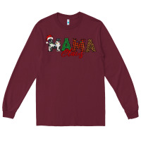Burgundy mama claus Long Sleeve Tee - BarkalooDesign