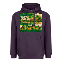 Plum St. Patrick's Day leopard cowhide shamrock tumbler Heavyweight Hoodie - Neo Western